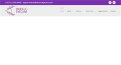 Desktop Screenshot of duckloeyecare.com